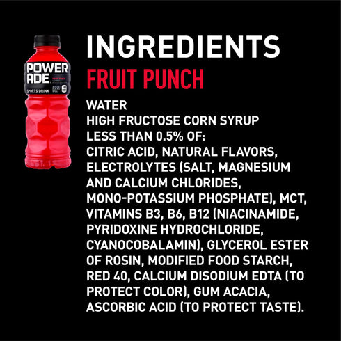 Powerade Variety Pack Electrolyte Sports Drink, Bottles, 24 pk./20 fl. oz.